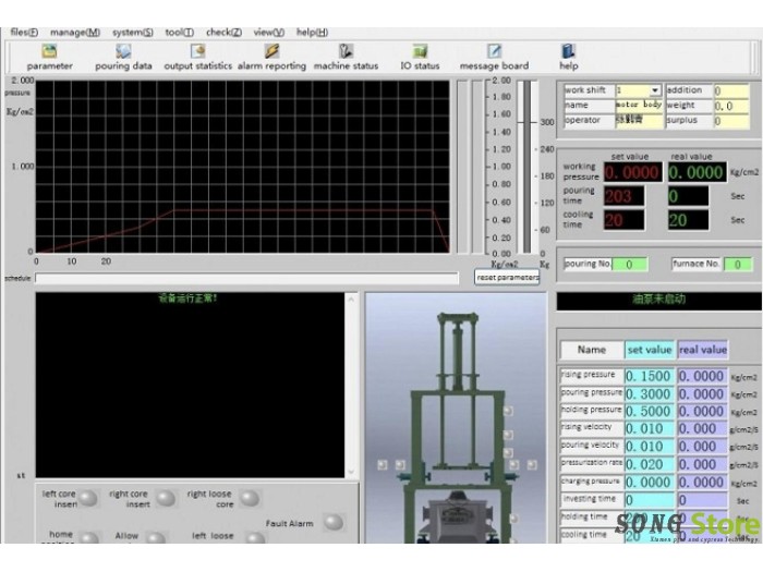 Low Pressure Casting Controlling System